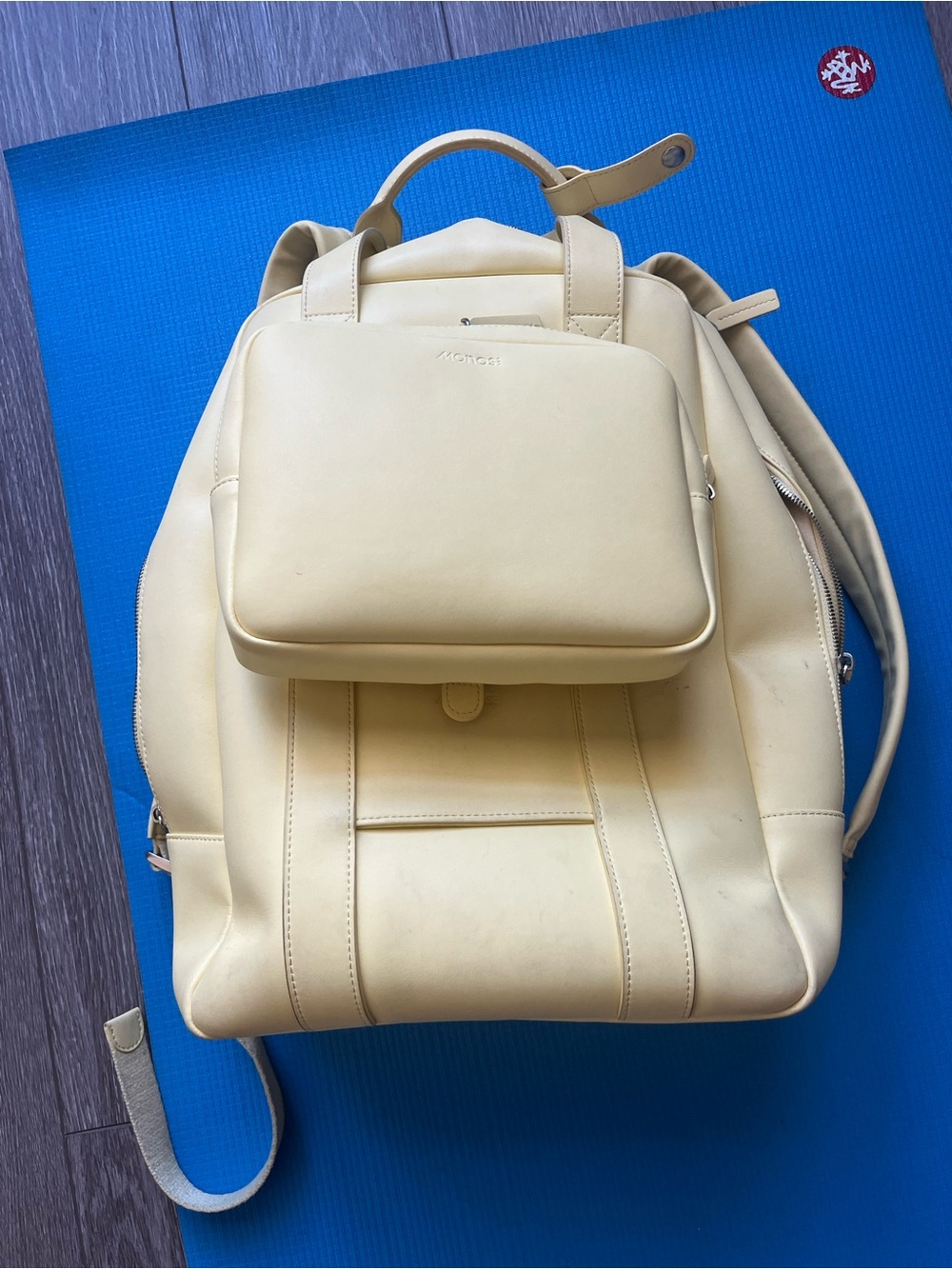 Monos Yellow Backpack with Accessory Pouch - Picture 3 of 4